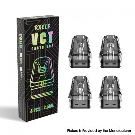 [Ships from Bonded Warehouse] Authentic RXELF VCT Pod Cartridge for XLIM Series Pod System - 2.5ml, 0.6ohm (4 PCS)