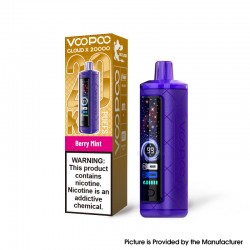 [Ships from Bonded Warehouse] VOOPOO Cloud X 20000 20K Puffs Disposable Vape Kit 900mAh 25ml Berry Mint - 6mg