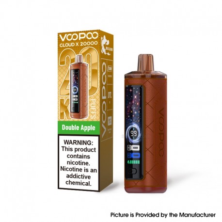 [Ships from Bonded Warehouse] VOOPOO Cloud X 20000 20K Puffs Disposable Vape Kit 900mAh 25ml Double Apple - 6mg