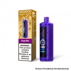 [Ships from Bonded Warehouse] VOOPOO Cloud X 20000 20K Puffs Disposable Vape Kit 900mAh 25ml Grape Mint - 6mg