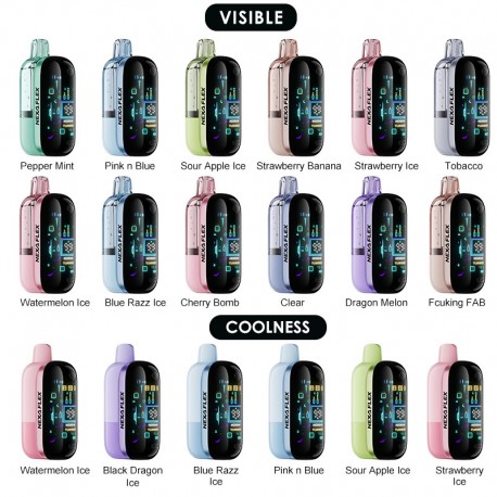 [Ships from Bonded Warehouse] Authentic Nexa FLEX Disposable Vape Kit 1200mAh 18ml Watermelon Ice Visible Version 50mg