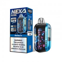[Ships from Bonded Warehouse] Authentic Nexa Ultra Disposable Vape Kit 800mAh 20ml 40000 Puffs Blue Razz Ice 50mg