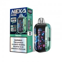 [Ships from Bonded Warehouse] Authentic Nexa Ultra Disposable Vape Kit 800mAh 20ml 40000 Puffs Miami Mint 50mg