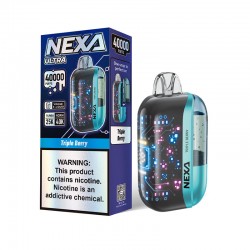 [Ships from Bonded Warehouse] Authentic Nexa Ultra Disposable Vape Kit 800mAh 20ml 40000 Puffs Triple Berry 50mg
