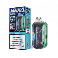 [Ships from Bonded Warehouse] Authentic Nexa Ultra Disposable Vape Kit 800mAh 20ml 40000 Puffs Cool Mint 50mg
