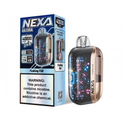 [Ships from Bonded Warehouse] Authentic Nexa Ultra Disposable Vape Kit 800mAh 20ml 40000 Puffs Fcuking Fab 50mg