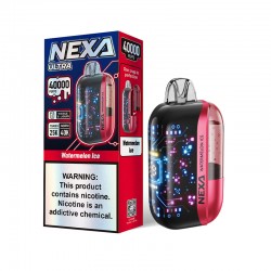 [Ships from Bonded Warehouse] Authentic Nexa Ultra Disposable Vape Kit 800mAh 20ml 40000 Puffs Strawberry Ice 50mg