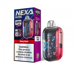 [Ships from Bonded Warehouse] Authentic Nexa Ultra Disposable Vape Kit 800mAh 20ml 40000 Puffs Cherry Bomb 50mg