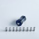 Rekavape VWM Intensa Style RTA Atomizer - Black + Translucent, 316SS + PCTG, 5.2ml, 10 PCS Air Pins, 22mm Diameter