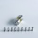 Rekavape VWM Intensa Style RTA Atomizer - Silver + Brown, 316SS + PEI, 5.2ml, 10 PCS Air Pins, 22mm Diameter