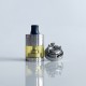Rekavape VWM Intensa Style RTA Atomizer - Silver + Brown, 316SS + PEI, 5.2ml, 10 PCS Air Pins, 22mm Diameter