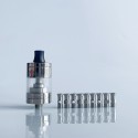 Rekavape VWM Intensa Style RTA Atomizer - Silver + Translucent, Titanium Alloy + PCTG, 5.2ml, 10 PCS Air Pins, 22mm Diameter