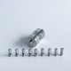 Rekavape VWM Intensa Style RTA Atomizer - Silver + Translucent, Titanium Alloy + PCTG, 5.2ml, 10 PCS Air Pins, 22mm Diameter
