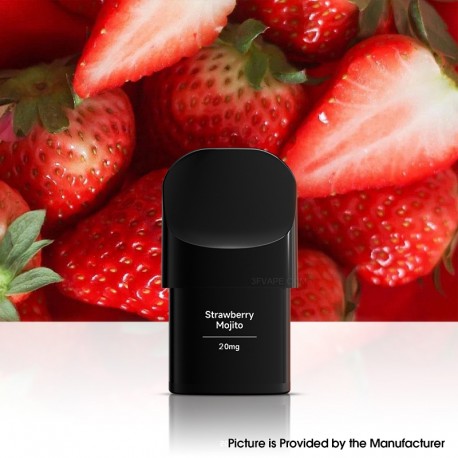 [Ships from Bonded Warehouse] Authentic Kumiho THOTH Prefilled Disposable Pod Cartridge 2ml Strawberry Mojito - 20mg (2 PCS)