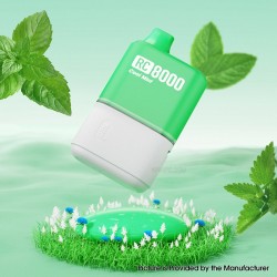 [Ships from Bonded Warehouse] Authentic YUMI RC8000 Replaceable Disposable Pod Kit 600mAh 12ml Cool Mint - 50mg