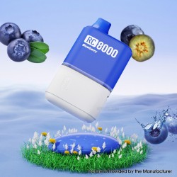 [Ships from Bonded Warehouse] Authentic YUMI RC8000 Replaceable Disposable Pod Kit 600mAh 12ml Blueberry - 50mg