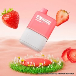 [Ships from Bonded Warehouse] Authentic YUMI RC8000 Replaceable Disposable Pod Kit 600mAh 12ml Strawberry - 50mg