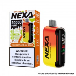 [Ships from Bonded Warehouse] Authentic Nexa N20000 Disposable Vape Kit (20K Puffs) 800mAh 20ml Tropical Rainbow Blast - 50mg