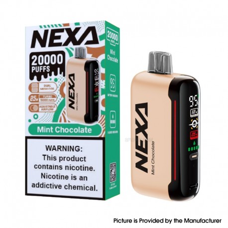 [Ships from Bonded Warehouse] Authentic Nexa N20000 Disposable Vape Kit (20K Puffs) 800mAh 20ml Mint Chocolate - 50mg