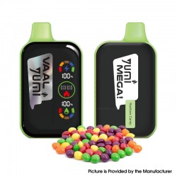 [Ships from Bonded Warehouse] Authentic YUMI & VAAL Mega 20000 Disposable Vape Kit 650mAh 16ml Rainbow Candy - 50mg