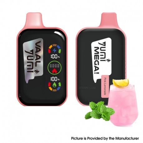 [Ships from Bonded Warehouse] Authentic YUMI & VAAL Mega 20000 Disposable Vape Kit 650mAh 16ml Pink Lemonade - 50mg