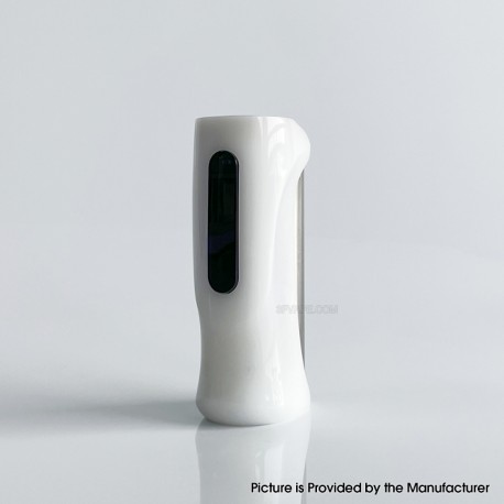 Rekavape Stratum V10 Style DNA 60W VW Box Mod - Bright White, Delin + SS, 1~60W, 1 x 18650, Evolv DNA60C Chipset