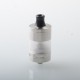 VWM Intensa Style RTA Atomizer - Silver + Translucent, 316SS + PCTG, 5.2ml, 10 PCS Air Pins, 22mm Diameter