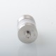 VWM Intensa Style RTA Atomizer - Silver + Translucent, 316SS + PCTG, 5.2ml, 10 PCS Air Pins, 22mm Diameter