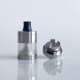VWM Intensa Style RTA Atomizer - Silver + Translucent, 316SS + PCTG, 5.2ml, 10 PCS Air Pins, 22mm Diameter