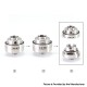 Rekavape VWM Intensa Style RTA Atomizer - Silver + Translucent, 316SS + PCTG, 5.2ml, 10 PCS Air Pins, 22mm Diameter