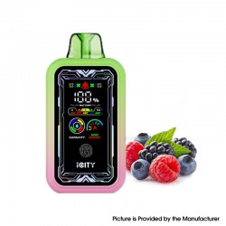 [Ships from Bonded Warehouse] Authentic iCity CT 35000 Touch Button Disposable Kit 850mAh 25ml 35000 Puffs Mix Berries - 50mg