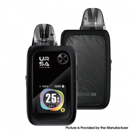 [Ships from Bonded Warehouse] Authentic Lost Vape Ursa Epoch Pro 35W Pod System Kit - Silk Black, 5~35W, 1400mAh, 2.5ml, 0.8ohm