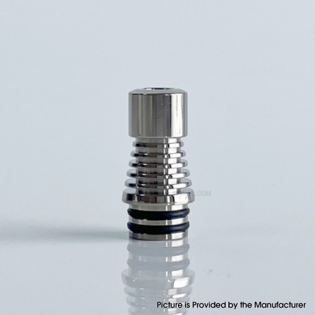 Authentic Rekavape Fev 22 510 Drip Tip for RDA / RTA / RDTA Tank Atomizer - Silver, Stainless Steel