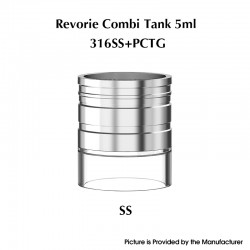 Authentic Ambition Mods Combi Tank Kit for Revorie RDL & DL RTA - Silver, 5.0ml