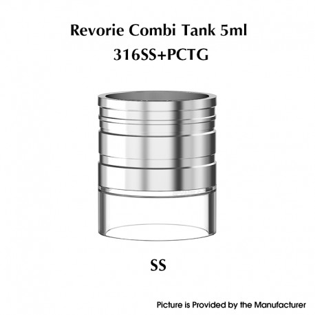 Authentic Ambition Mods Combi Tank Kit for Revorie RDL & DL RTA - Silver, 5.0ml