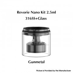 Authentic Ambition Mods Nano Tank Kit for Revorie RDL & DL RTA - Gun Metal, 2.5ml