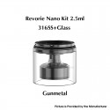 Authentic Ambition Mods Nano Tank Kit for Revorie RDL & DL RTA - Gun Metal, 2.5ml