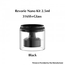 Authentic Ambition Mods Nano Tank Kit for Revorie RDL & DL RTA - Black, 2.5ml