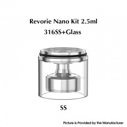 Authentic Ambition Mods Nano Tank Kit for Revorie RDL & DL RTA - Silver, 2.5ml