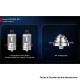 Authentic Ambition Mods Revorie RDL & DL RTA Rebuildable Atomizer - Black, Air Pins 2.0, 2.5, 3.0, 3.5mm, 5.0ml, 23mm Diameter