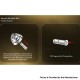 Authentic Ambition Mods Revorie RDL & DL RTA Rebuildable Atomizer - Silver, Air Pins 2.0, 2.5, 3.0, 3.5mm, 5.0ml, 23mm Diameter