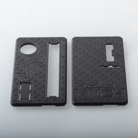 Rekavape Monarchy Style Replacement Front + Back Cover Panel Plate for dotMod dotAIO V2 Pod - Black, POM (2 PCS)