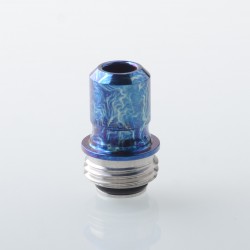 Rekavape Mission XV ARC Style Boro BB Drip Tip Set for BB / Billet Boro Mod - Ebtropic, Titanium + Stainless Steel