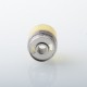 Rekavape F-Dama Extender Tank for Monarchy Ost Old School MTL and DL RTA Atomizer - Silver + Brown, 316 Stainless Steel + PEI