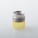 Rekavape F-Dama Extender Tank for Monarchy Ost Old School MTL and DL RTA Atomizer - Silver + Brown, 316 Stainless Steel + PEI