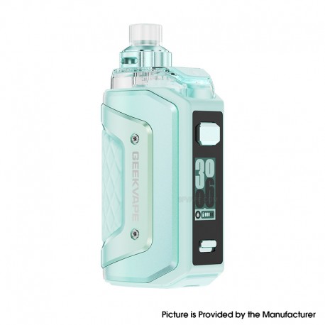 [Ships from Bonded Warehouse] Authentic GeekVape Aegis Hero 5 50W Pod Mod Kit - Frost Mint, VW 5~50W, 2000mAh, 6.5ml, 0.2ohm