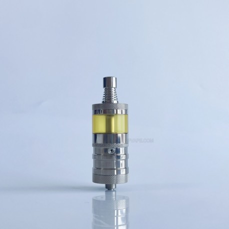 Rekavape Flash e-Vapor V4.5S+ Style Top Fill RTA Rebuildable Tank Atomizer - Silver, Titanium Alloy + PEI, 3.5ml, 22mm