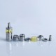 Rekavape Flash e-Vapor V4.5S+ Style Top Fill RTA Rebuildable Tank Atomizer - Silver, Titanium Alloy + PEI, 3.5ml, 22mm