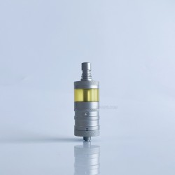 Rekavape Flash e-Vapor V4.5S+ Style Top Fill RTA Rebuildable Tank Atomizer - Matte Silver, 316SS + PEI, 3.5ml, 22mm