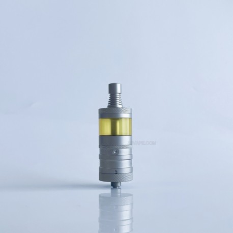 Rekavape Flash e-Vapor V4.5S+ Style Top Fill RTA Rebuildable Tank Atomizer - Matte Silver, 316SS + PEI, 3.5ml, 22mm